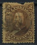 Гаваи 1875 г. • SC# 35 • 2 c. • король Давид Калакауа • Used VG
