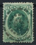 Гаваи 1864-1886 гг. • SC# 33 • 6 c. • король Давид Калакауа • Used VF+ ( кат. - $10 )