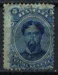 Гаваи 1864-1886 гг. • SC# 32 • 5 c. • король Камехамеха V • Used F-VF ( кат. - $30 )