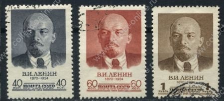 СССР 1958 г. • Сол# 2144-6 • В. И. Ленин • полн. серия • Used VF