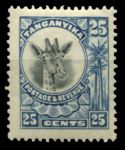 Танганьика 1925 г. • Gb# 91 • 25 c. • осн. выпуск • жираф • MH OG VF ( кат. - £5 )