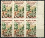 Мадагаскар 1960 г. • SC# 316 • 20 fr. • Неделя деревьев • блок 6 марок • MNH OG F ( кат.- $6 )