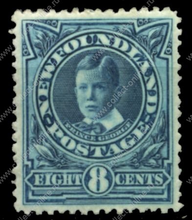 Ньюфаундленд 1911 г. • SC# 110a • 8 c. • Коронация Георга V • принц Георг (будущий Георг VI) • MLH OG XF ( кат.- $ 95 )