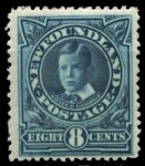 Ньюфаундленд 1911 г. • SC# 110a • 8 c. • Коронация Георга V • принц Георг • MNH OG XF ( кат.- $200 )