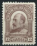 Ньюфаундленд 1910 г. • SC# 96 • 12 c. • 300-летие колонизации (1-й выпуск) • Эдуард VII • MLH OG VF ( кат.- $ 75 )