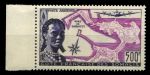 Берег Сомали 1956 г. • Iv# A25 • 500 fr. • Порт Джибути • авиапочта • MNH OG Люкс ( кат. - €70 )