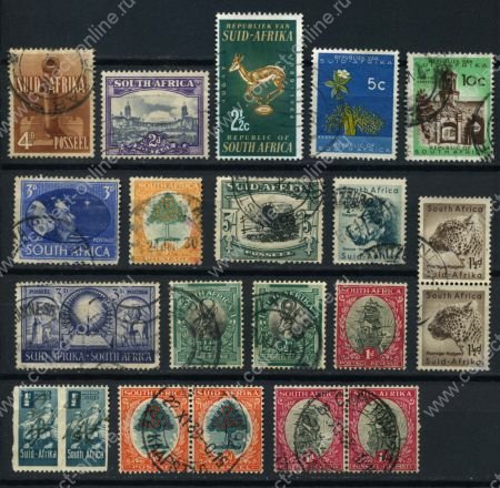 Южная Африка • первая половина XX века • лот 17 разных, старых марок • Used VF
