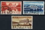 Швейцария 1938 г. • SC# 238-40 • 20 - 60 c. • Открытие зала заседаний дворца Лиги Наций • Used VF ( кат.- $6 )