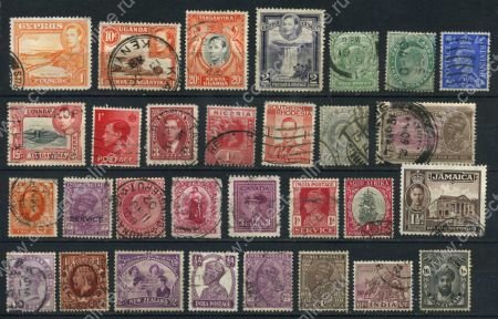 Британские колонии XIX-XX век • набор 30 старинных марок • Used VF