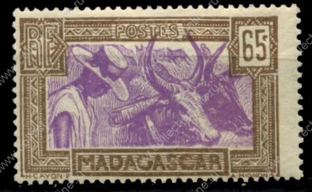 Мадагаскар 1930 - 1938 гг. • Iv# 172 • 65 c. • осн. выпуск • пастух и зебу • MNH OG* VF