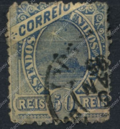 Бразилия 1894-97 гг. • SC# 115 • 50 R. • без в.з. • стандарт • Used VF