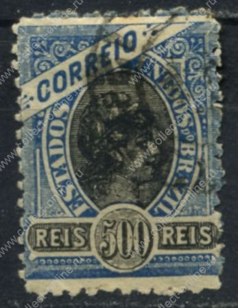 Бразилия 1894-97 гг. • SC# 120 • 500 R. • без в.з. • стандарт • Used VF
