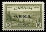 Канада 1949-50 гг. • SC# O6 • 10 c. • надпечатка "O.H.M.S." • MH OG XF