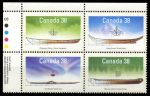 Канада 1989 г. SC# 1229-32a • 38 c.(4) • каноэ и каяки • MNH OG XF • полн. серия • кв. блок