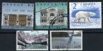 Канада • лот 5 марок большого номинала(1,2 и 5$) • Used VF (кат.-8$)