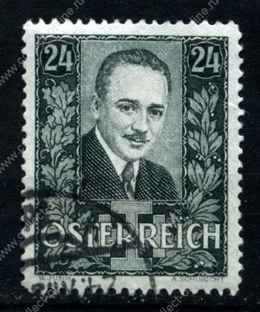 Австрия 1934 г. SC# 374 • 24 g. • Энгельберт Дольфус • Used VF - XF
