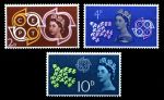 Великобритания 1961 г. Gb# 626-8 • 2,4 и 10 d. • Европейская почтовая и телекоммуникационная конференция • MNH OG XF • полн. серия