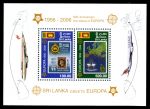 Шри-Ланка 2006 г. • SC# 1540a • 50 лет с начала выпуска марок серии "Европа" • блок • MNH OG XF ( кат.- $13,5 )