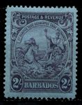 Барбадос 1925-1935 гг. • Gb# 238 • Георг V основной выпуск • 2sh. • "Правь Британия" • MLH OG VF ( кат. - £7.00)