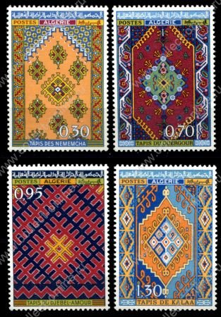 Алжир 1968 г. • Sc# 393-396 • Традиционные алжирские ковры • полн. серия • MNH OG VF ( кат. - €10 )