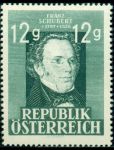 Австрия 1947 г. MI# 801(SC# 491) • 12 g. • Франц Шуберт(композитор) • 150 лет со дня рождения • MNH OG XF