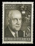 Австрия 1960 г. Sc# 651 • 1.50 s. • Президент Адольф Шерф(политик) • 70 лет со дня рождения • Used VF