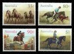 Австралия 1986 г. • Sc# 984-987 • 33 c. - $1 • лошади • полн. серия • MNH OG VF ( кат. - $6 )
