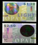 Австралия 1995 г. • Mi# 1466-1467 • символ года - опал • голография • полн. серия • MNH OG VF ( кат. - €8 )