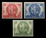 Австралия 1946 г. • Gb# 216-218 • 2½ d. - 1 sh. • 100-летие исследования Квинсленда • полн. серия • MH OG VF ( кат. - £3 )