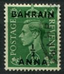 Бахрейн 1948-1949 гг. • Gb# 51 • ½ a. на ½ d. • Георг VI • надп. на м. Великобритании • стандарт • Used VF ( кат.- £1.5 )