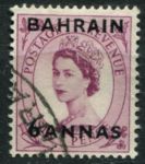 Бахрейн 1952-1954 гг. • Gb# 87 • 6 a. на 6 d. • Елизавета II • надп. на м. Великобритании • стандарт • Used F-VF
