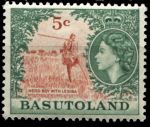 Басутоленд 1961-1963 гг. • Gb# 74 • 5 c. • Елизавета II • основной выпуск • пастух с лесиба • MH OG VF