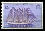 Бермуды 1976 г. • Sc# 338 • 12 c. • Парусные корабли • "Хуан Себастьян Элькано" • MNH OG VF ( кат. - $1.50 )