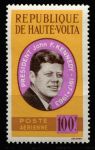 Буркина Фасо 1964 г. • SC# C 19 • 100 fr. • Президент Джон Кеннеди (памятный выпуск) • авиапочта • MNH OG XF