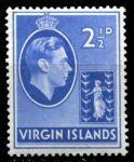 Британские Виргинские о-ва 1938-1947 гг. • Gb# 114 • 2½ d. • Георг VI • осн. выпуск • мел. бум. •  MH OG VF ( кат.- £5 )