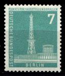Западный Берлин 1956-1962 гг. • Mi# 142 • 7 pf. • Радиобашня • стандарт • MNH OG VF