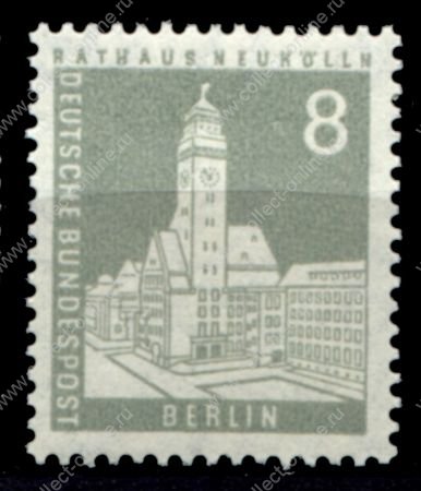 Западный Берлин 1956-1962 гг. • Mi# 143 • 8 pf. • Часовня • стандарт • MNH OG VF