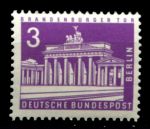 Западный Берлин 1963 г. • Mi# 231 • 3 pf. • Бранденбургские ворота • стандарт • MNH OG VF