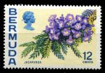 Бермуды 1970-1975 гг. • Gb# 257 • 12 c. • Елизавета II • осн. выпуск • цветы • MNH OG VF
