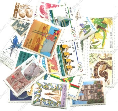 Бразилия • XX век • набор 25+ разных чистых ** марок • MNH OG XF