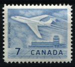 Канада 1964 г. • SC# 414 • 7 c. • Самолет, взлетающий в аэропорту Оттавы • MNH OG VF