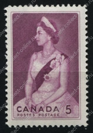 Канада 1964 г. • SC# 433 • 5 c. • Визит королевы Елизаветы II • MNH OG XF