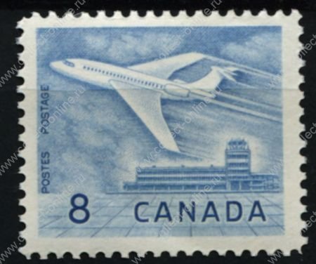 Канада 1964 г. • SC# 436 • 8 c. • Самолет, взлетающий в аэропорту Оттавы • MNH OG VF