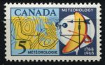 Канада 1968 г. • SC# 479 • 5 c. • 200 лет с начала метео-наблюдений в Канаде • MNH OG XF