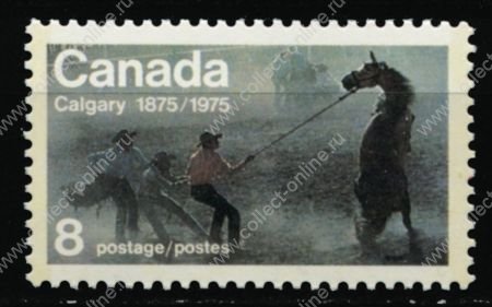 Канада 1975 г. • SC# 667 • 8 c. • 100-летие основания Калгари • MNH OG XF