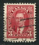 Канада 1937 г. • Sc# 233 • 3 c. • Георг VI • стандарт • Used F-VF