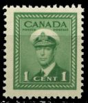 Канада 1942-1943 гг. • Sc# 249 • 1 c. • осн. выпуск • Георг VI • MNH OG VF