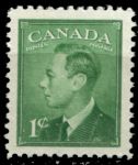 Канада 1949 г. • SC# 284 • 1 c. • Георг VI • стандарт • MNH OG VF
