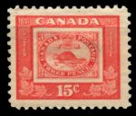 Канада 1951 г. • Sc# 314 • 15 c. • 100-летие канадской Почтовой Администрации • 1-я почтовая марка Канады • MH OG VF