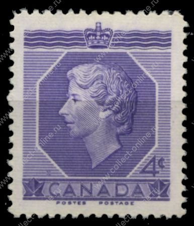 Канада 1953 г. • Sc# 330(Gb# 461) • 4 c. • Коронация Елизаветы II • MNH OG XF